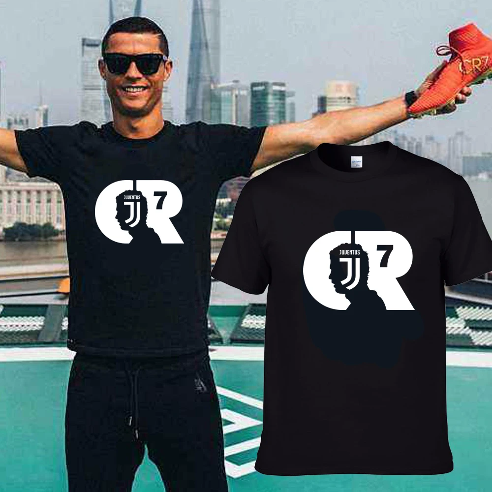 2018 Summer MAGLIA MAGLIETTA CRISTIANO RONALDO ALLA   T-Shirt Men Short Sleeve O-Neck fashion T shirts for fans gift