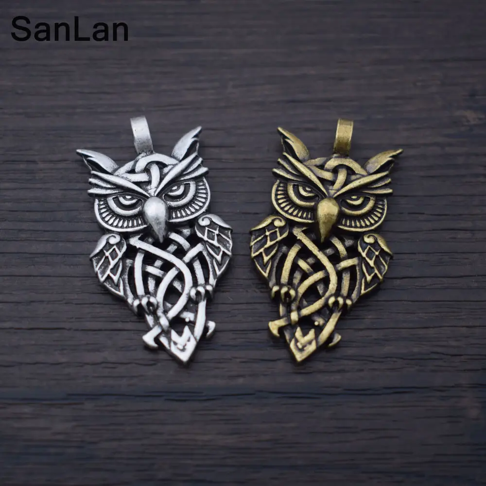Винтажная подвеска в виде совы SanLan|owl pendant|owl necklacebrand necklace |