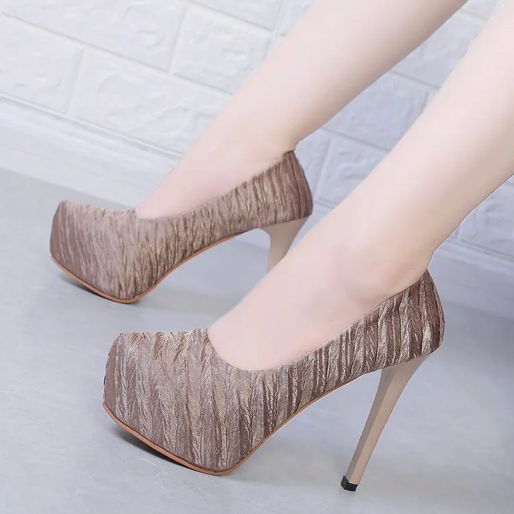 HOT 2019 Sandalia Feminina Summer Gladiator High heels Peep Toe sandals casual shoes woman Waterproof platform sandals F245