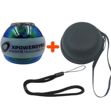 12000 об/мин 30LBS светодиодный шарик усилителя мощности на запястье гироскоп Мощность ПВХ предплечье счетчик скорости ручной Спиннер сила мяч 6 цветов E