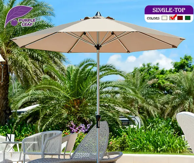 Hoja púrpura balcón sombrilla sombrilla de patio Al Aire Libre jardín