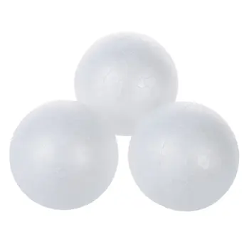 

TFBC-10 x 7cm Polystyrene Ball Sphere Ornament Decoration White
