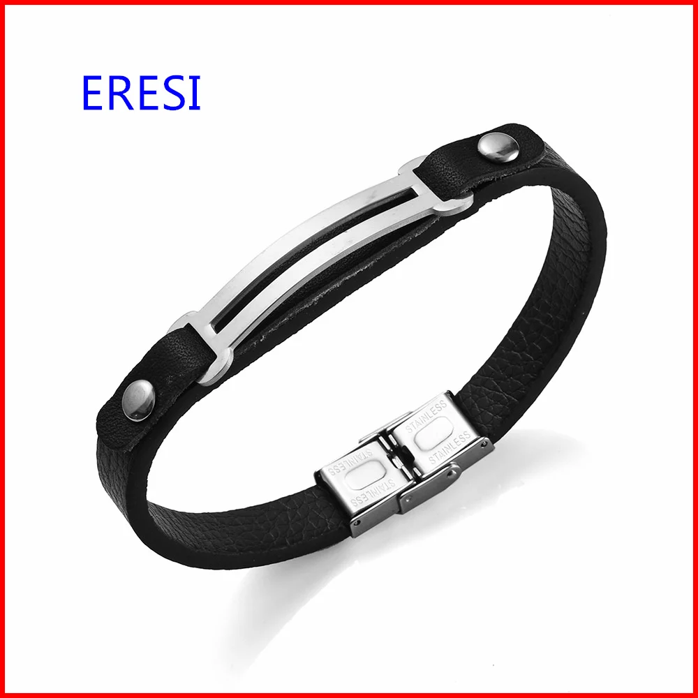 Fashionable Jewelry Wholesale Price Leather Stainless Steel Bracelet Accept Small Order Classic Men | Украшения и аксессуары
