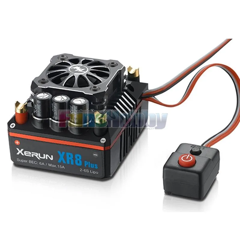 Hobbywing XERUN XR8 PLUS 150A RC ESC контроллер скорости и программная карта 3в1 мощный комбо для багги соревнований 1:8 Losi Hongnor Cod