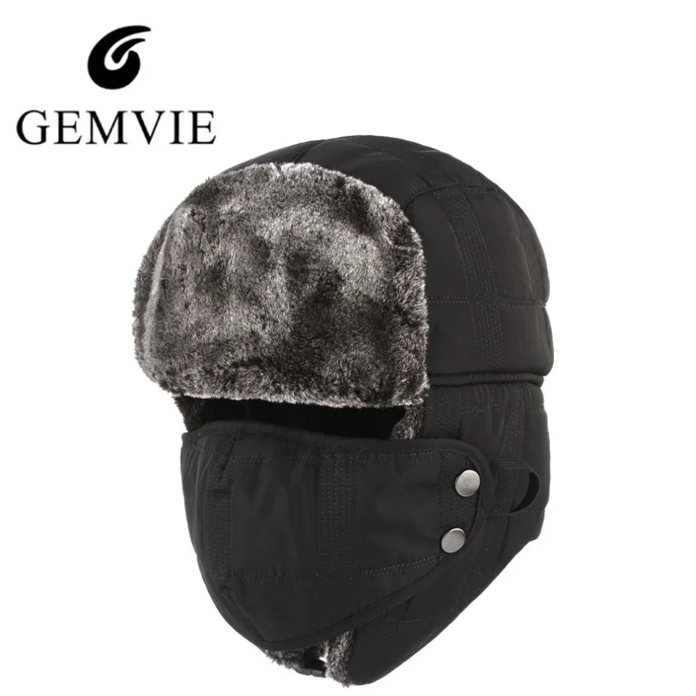4 Colors Warm Winter Bomber Hats For Men Women Thicken Balaclava Fur