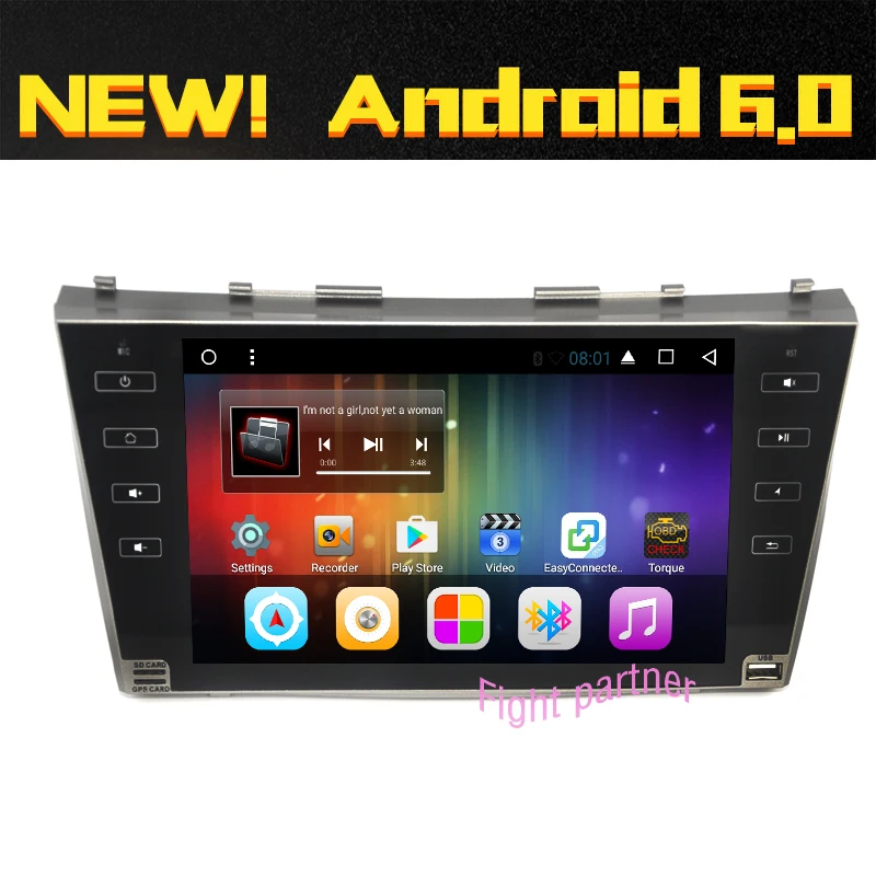 Бесплатная доставка Новый Большой 9 дюймовый автомобильный dvd плеер Android 6 0 для