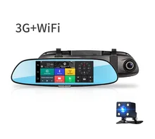 АВТОМОБИЛЯ Черного Ящика 3 Г Камеры Автомобиля DVR GPS Bluetooth с Двумя Объективами Зеркало заднего вида Видеорегистратор FHD 1080 P Автомобильный ВИДЕОРЕГИСТРАТОР Зеркало Тире cam