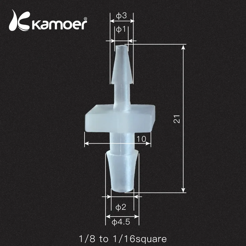 Kamoer PP трубчатый соединитель для перистальтического насоса водяного шланга для шланга силиконовая трубка Linker соединительная трубка 30 шт - Цвет: 1-8 to 1-16
