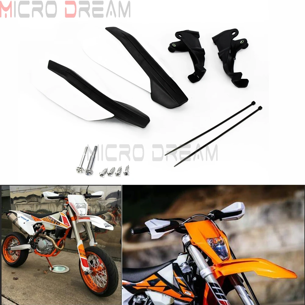 

Motocross White Hand Guard Shield Kit For KTM 150 250 300 350 450 500 XC XC-W XC-F EXC-F 2017-2018 2019 Dirt Pit Bike Handguards