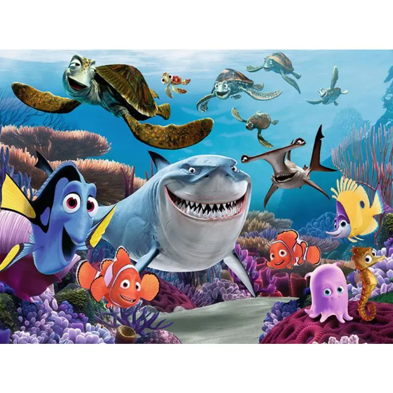 

Underwater World Fish Shark DIY 5D Full Drill Diamond Painting Embroidery Cross Stitch Kit Rhinestone Mosaic Home Decor Craft