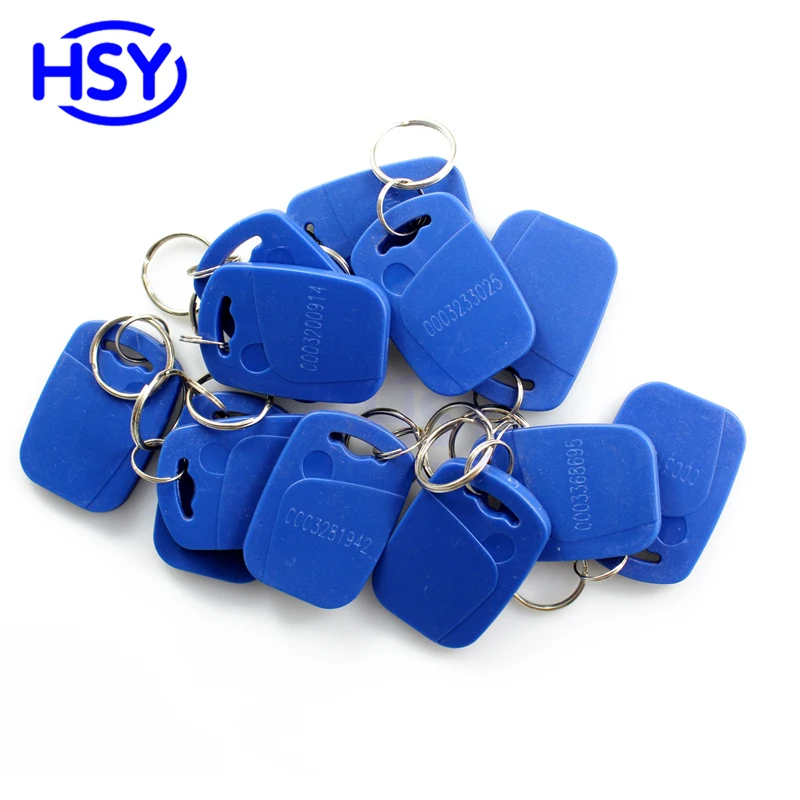 HSY 100 шт. 125 кГц TK4100 EM брелок проксимити ID Keytag доступа RFID Управление брелок для ключей брелоков
