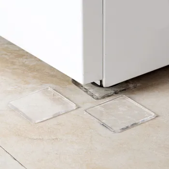 

4pcs Furniture Feet Rubber Pads Thickened Transparent for Furniture Non Slip Chair Feet Protection Pad Washing Machine Shock Mat