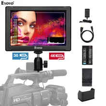 Eyoyo E7S PRO 7 inch DSLR On Camera Field Monitor IPS Full HD 1920x1200 3G SDI 4K HDMI for Sony Canon Nikon Mirrorless Camera feelworld f6 5 7 ips support 4k hdmi input full hd on camera monitor for camera video can power for dslr or mirrorless camera