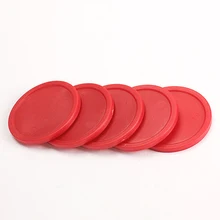 Новое поступление 5 шт. красный ABS 2 дюйма мини аэрохоккея Шайбы 50 мм шайба для взрослых настольные игры развлекательные игрушки