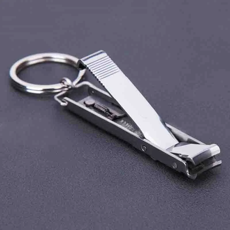 1 pc New EDC Toe Care Keyring Nail Clipper Stainless Steel Trimmer Cutter Nail Art Tool Goodin