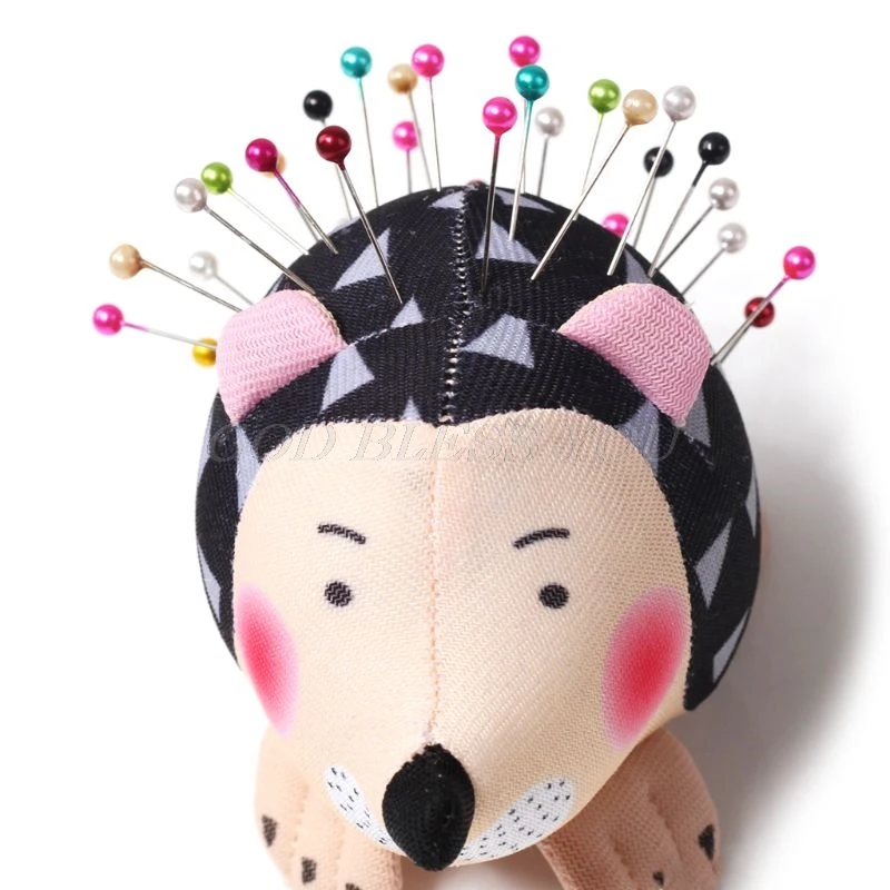 HTB1CXrKXMKG3KVjSZFLq6yMvXXaI Hedgehog Shape Cute Sewing Pincushion with Soft Cotton Fabric Pin Cushion Pin Patchwork Holder Arts Crafts Sewing Needle Holder Mallzona