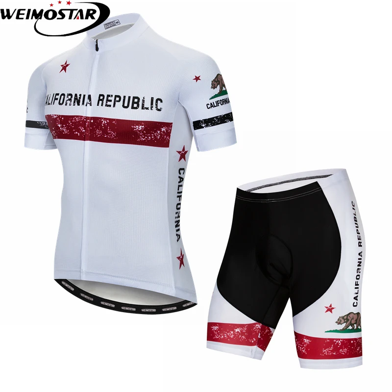 California Republic Team Cycling Clothing Men's Breathable MTB Cycling