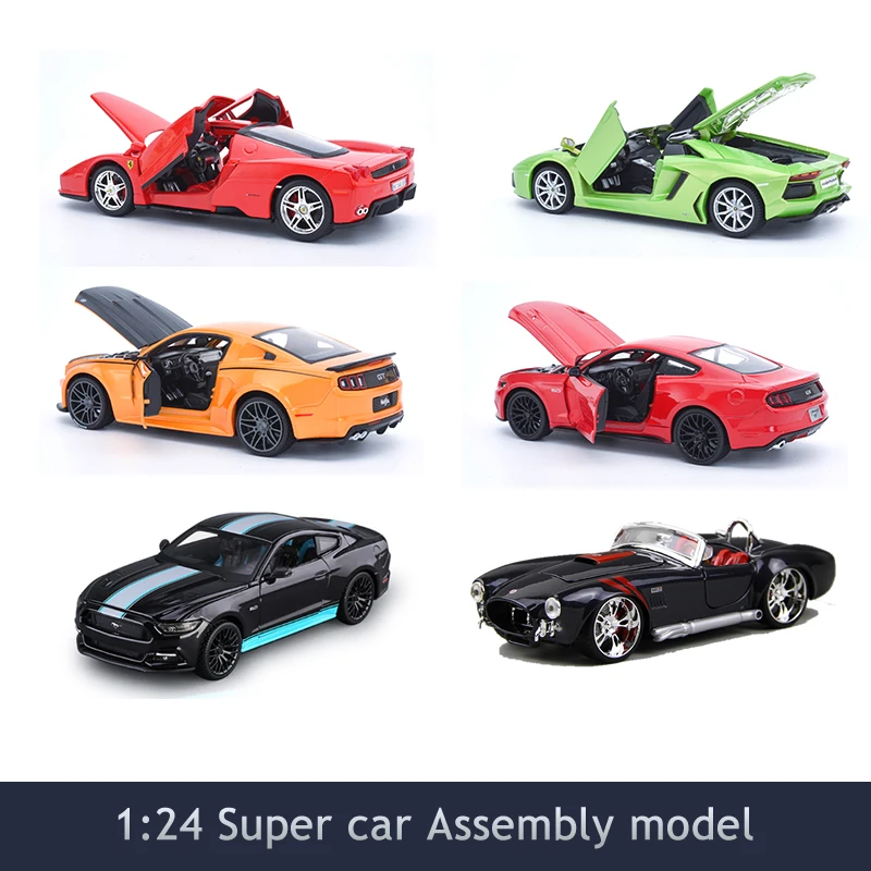 

Original Many Styles Diy Assembly Nicety Super Cars miniat Parent-child 1/24 Puzzle toy For Child Gift maquetas metal Model