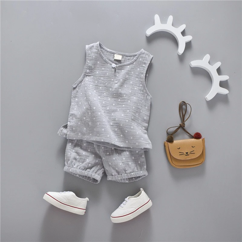 Yeedison 2018 Casual Toddler Girls Clothing Set Summer Kids Vest Shorts Boys Clothes Suits Cotton Baby Children 2Pcs Outfit Sets (15)