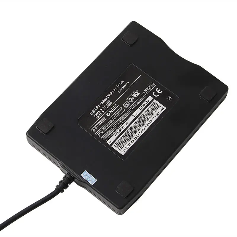 Portable Floppy Disk Drive 1.44Mb 3.5" Floppy Disk Drive USB External Diskette FDD for Laptop OE Windows ME/2000/XP/Vista