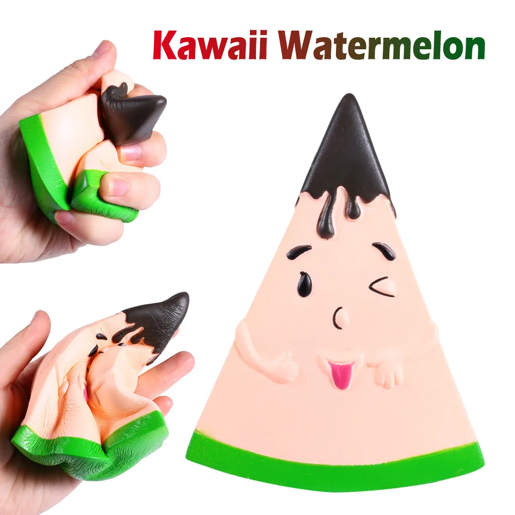 Мягкое милое Kawaii милый мягкий Арбуз для сжимания медленно распрямляющаяся