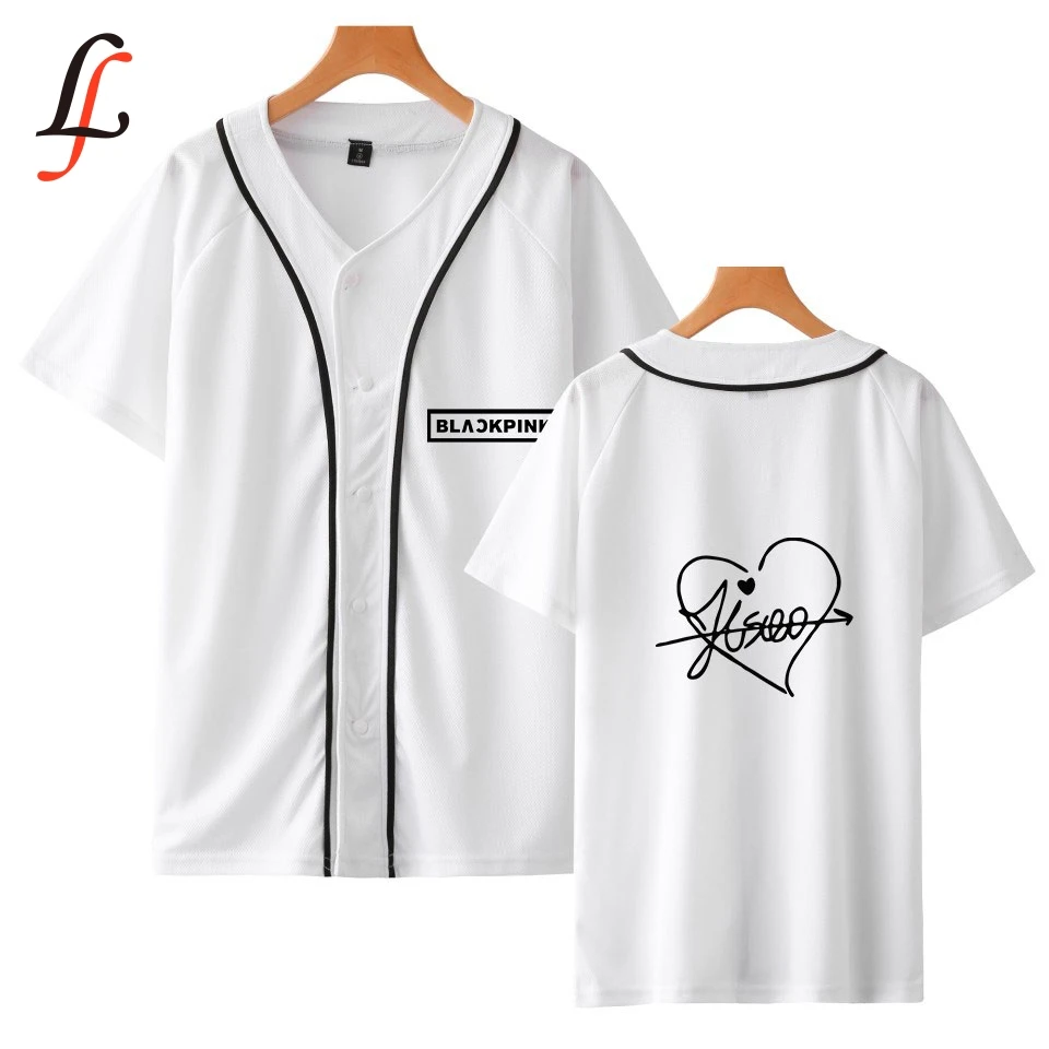 

Blackpink harajuku short sleeved baseball T shirt Women/Men summer Modis Clothes 2019 Hot Sale Short Sleeve Plus Size XXXXL