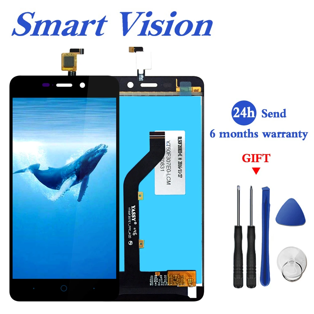 Для 1280*720 zte Blade X3 D2 T620 A452 ЖК дисплей с сенсорным экраном дигитайзер сборка +