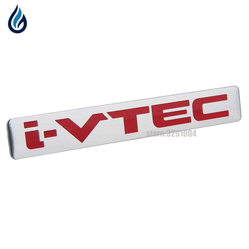 

Aluminum i-VTEC iVTEC Sticker For Honda City CR-V XR-V HR-V Accord FIT Odyssey Stream Crider Greiz CIVIC Elysion Spirior Jade