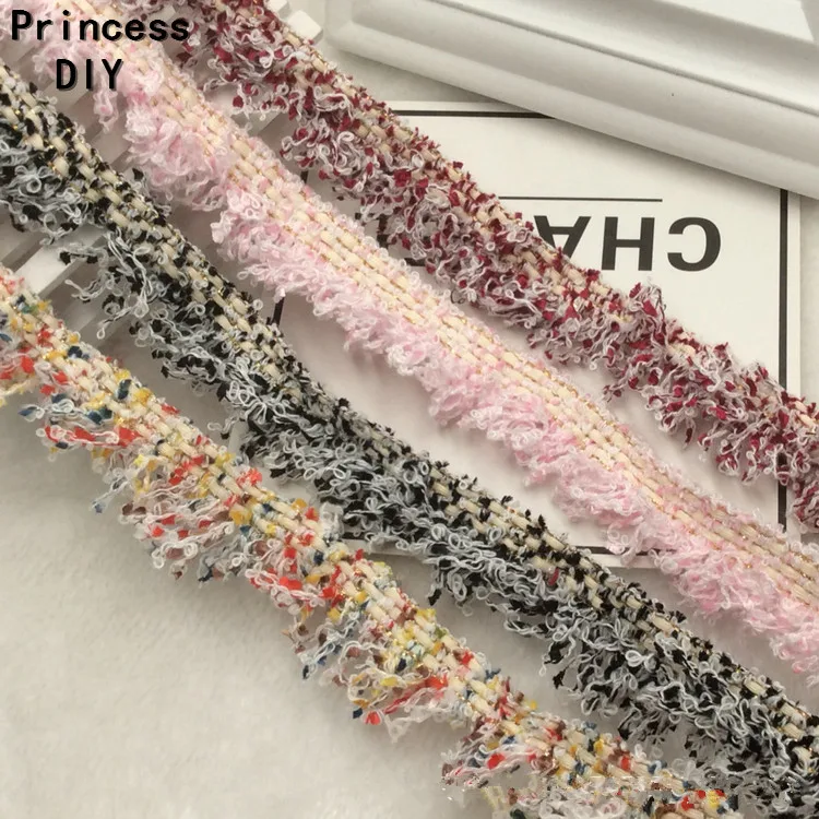 

1 Yard Gorgeous Garment Accessory Classical 2.5cm Tassels Lace Trim Ribbon Handmade Costume Dress Curtain Sheet Sewing Supply