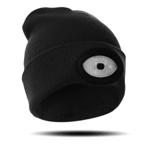 Droppshiping мощный светодиодный светильник унисекс Шапка-бини с USB перезаряжаемая для кемпинга туризма dg88