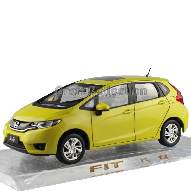 1:18 New Honda Fit 2014 Hatchback Alloy Mini Model Show Car Replica Metal Miniature