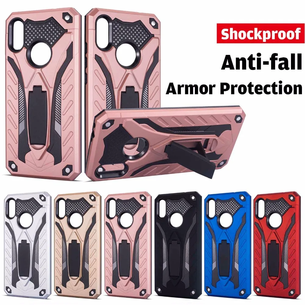 Anti-knock Armor Case for Xiaomi Redmi Note 7 6 6A 4X 3 5A 5 Plus Pro S2 Full-body Protective Stand PC+TPU Shockproof Back Cover (8)