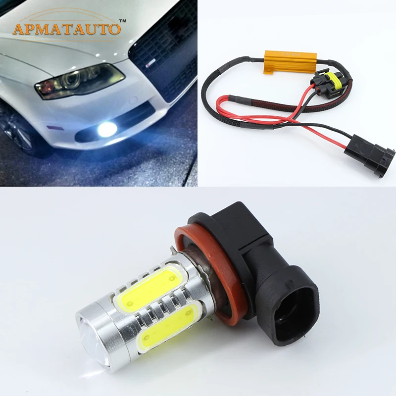 2-x--H11--H8--for--CREE-Chips-Car--LED-Projector-Fog-Light-DRL-11W-No-Error--For-Audi-A3-A4-A5-S5-A6-Q5-Q7-TT