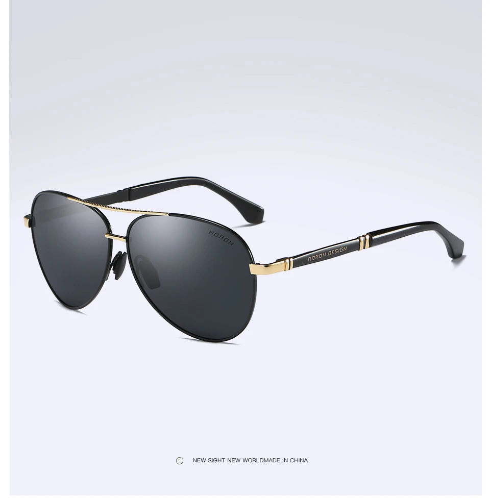 AORON, мужские солнцезащитные очки, фирменный дизайн, пилот, поляризационные, мужские солнцезащитные очки, очки gafas oculos de sol masculino для мужчин A510