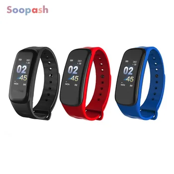

Bluetooth Smart Band Blood Pressure Heart Rate Monitor C1 Wristband Waterproof Fitness Bracelet Sleep Tracker watch pk mi band 3