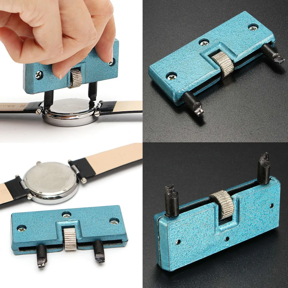 New Watch Repair Tool Kit Adjustable Back Case Opener Spanner Cover Remover Screw Open Battery Change 3