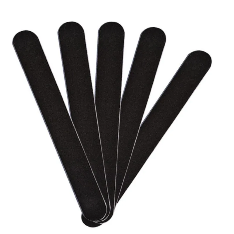 5Pcs/lot Black Nail Art Styling tools Double Sided Nail File Buffer for