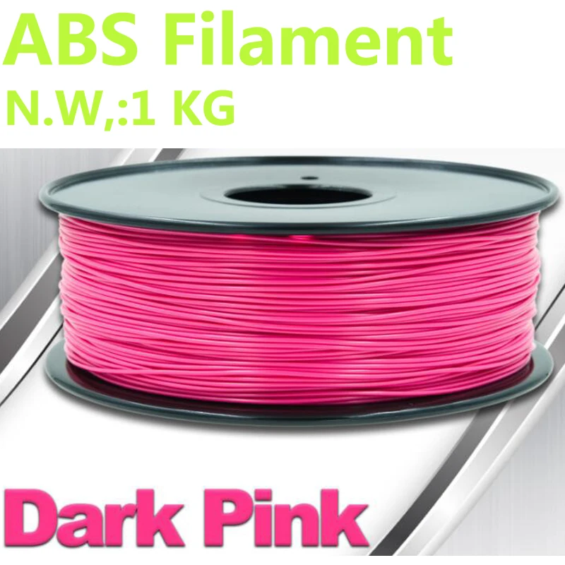 Темно-розовый 3d Принтер abs пластик 375 mlength 3d принтер нить 1 кг abs нить 1,75 мм filamento impresora 3d пластик filamen