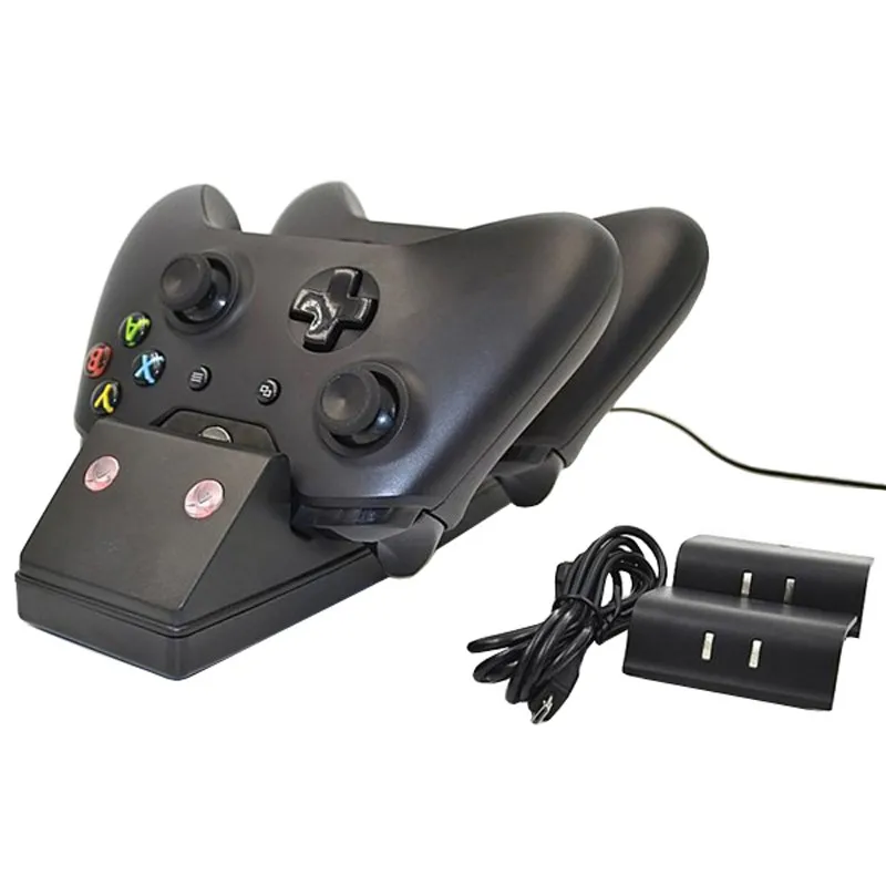 

Dual Charger Dock + Recharge Battery for Microsoft Xbox One Wireless Controller