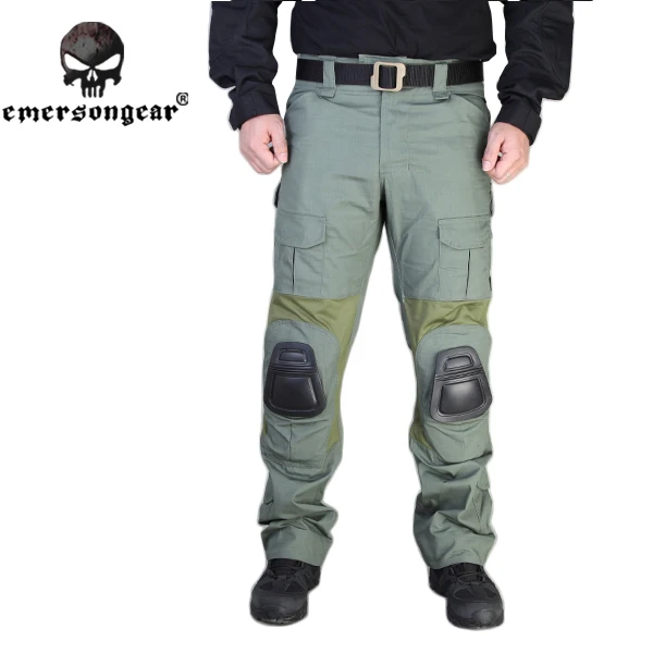 

Emersongear G2 Tactical Pants With Knee Pads Airsoft Emerson Combat Training Military Trousers EM7038F Foliage Green FG