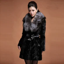  Autumn and Winter New Women's Leather Coat Imitation Stingray Coat Shown Thin and Long Wind jacket European and American Code 
