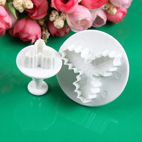 2 шт./компл. Холли листик для торта инструменты Sugarcraft Fondant украшения плунжеры