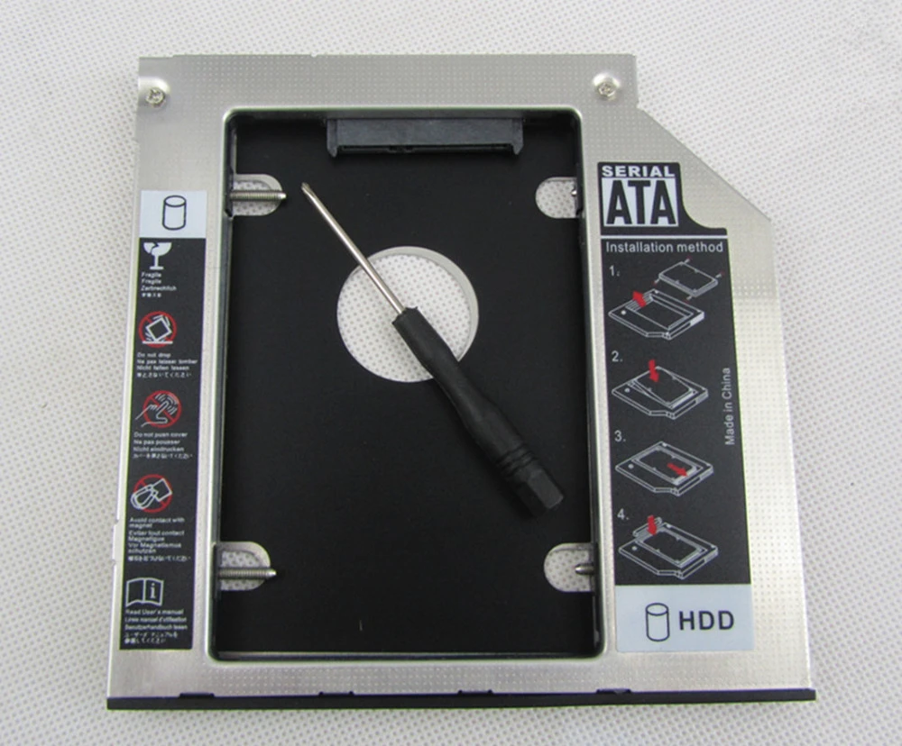2nd Disque Dur HDD SSD Caddy Adaptateur pour Dell Latitude E5420 E5520