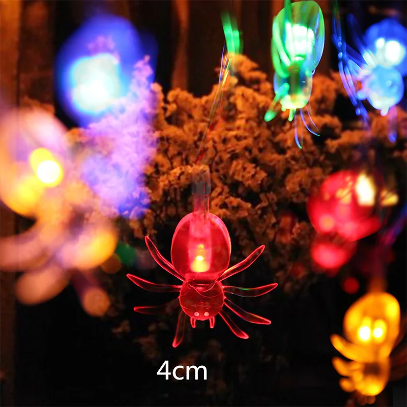 10 LED 1.5M Halloween Decor Pumpkins/Ghost/Spider/Skull LED String Lights Lanterns Lamp DIY Home Bar Outdoor Party Supplies