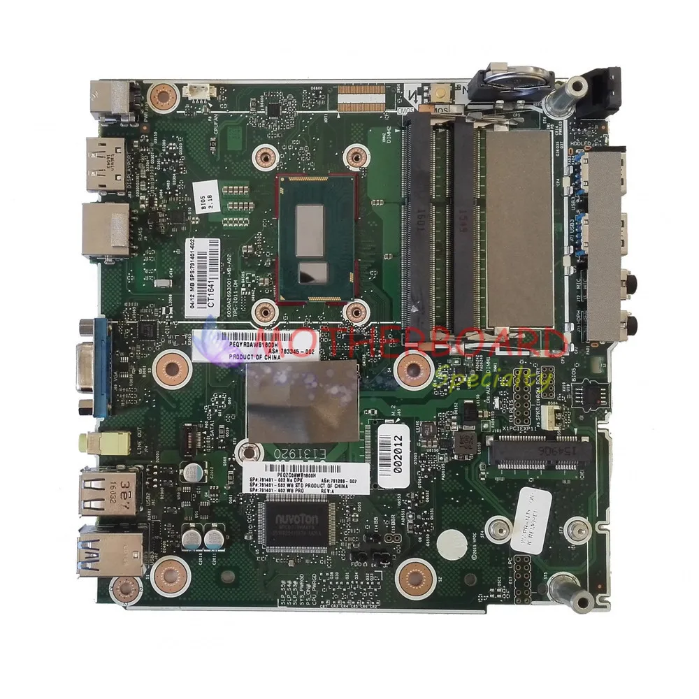 Vieruodis для HP 260 G1 материнская плата ноутбука 791401-001 791299-001 с зеркальным процессором |