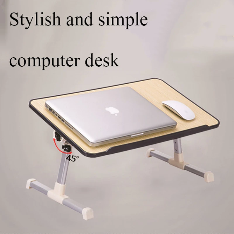 

Lifting Height 22cm - 31cm Desktop Tilt 0--60 Degrees Laptop Bed Dormitory Learning to Read Simple Lazy Folding Computer Desk