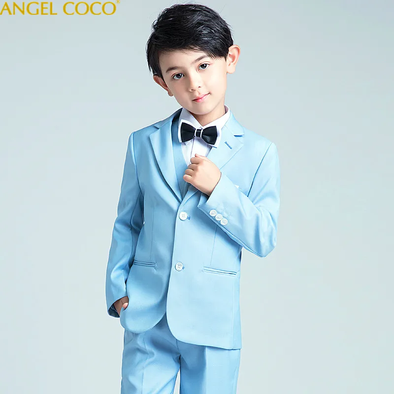 

Menino Blue boys suits for weddings kids Blazer Suit for boy costume enfant garcon mariage jogging garcon blazer boys tuxedo