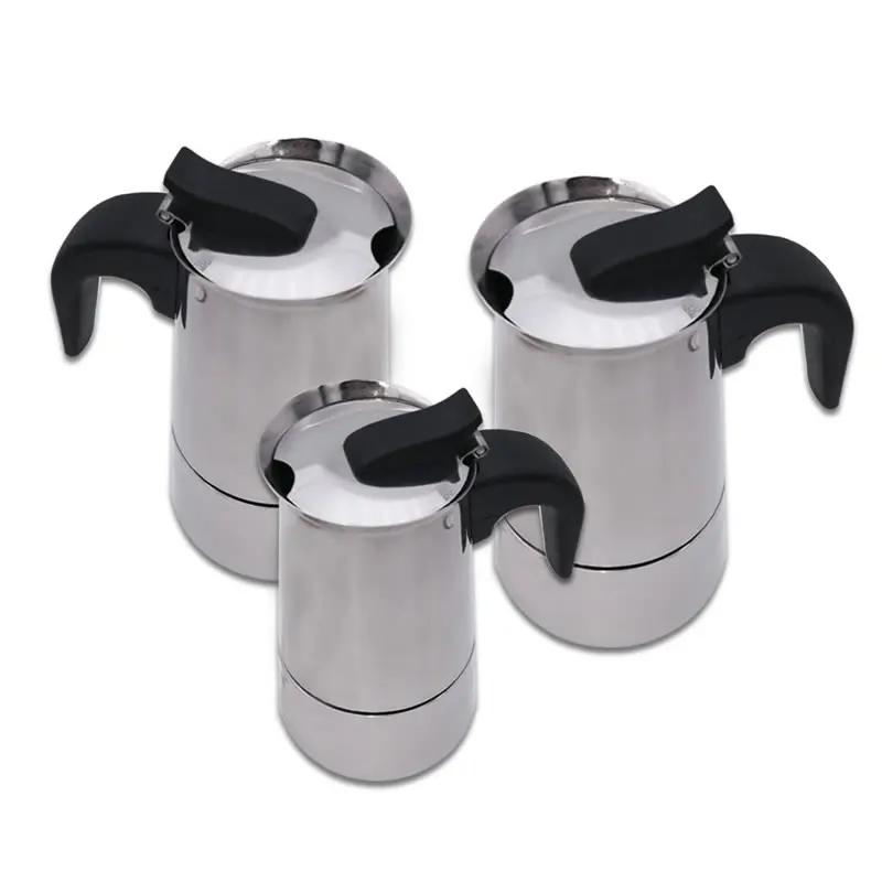 European Household Mocha Pot Stainless Steel Mocha Espresso Latte