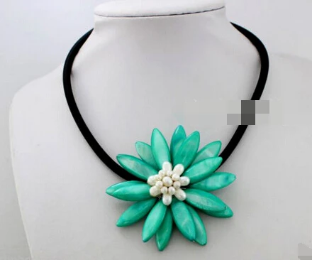 

0519 necklace pearl shell flowers necklace Wedding Woman Jewelry
