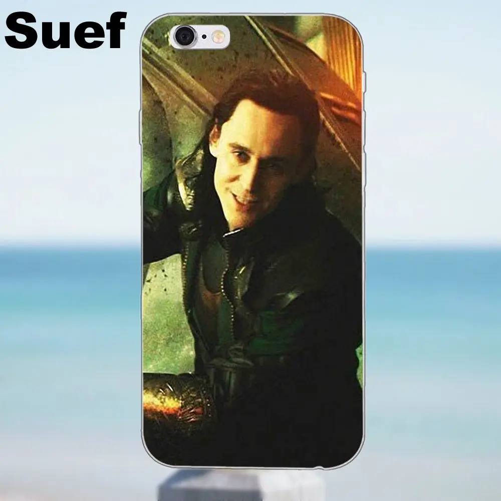 Suef Том Хиддлстон Локи фильм Тор актер для iPhone X 4 4S 5 5S 5C SE 6 6S 7 8 Plus Samsung Galaxy J1 J3 J5 J7 A3 A5